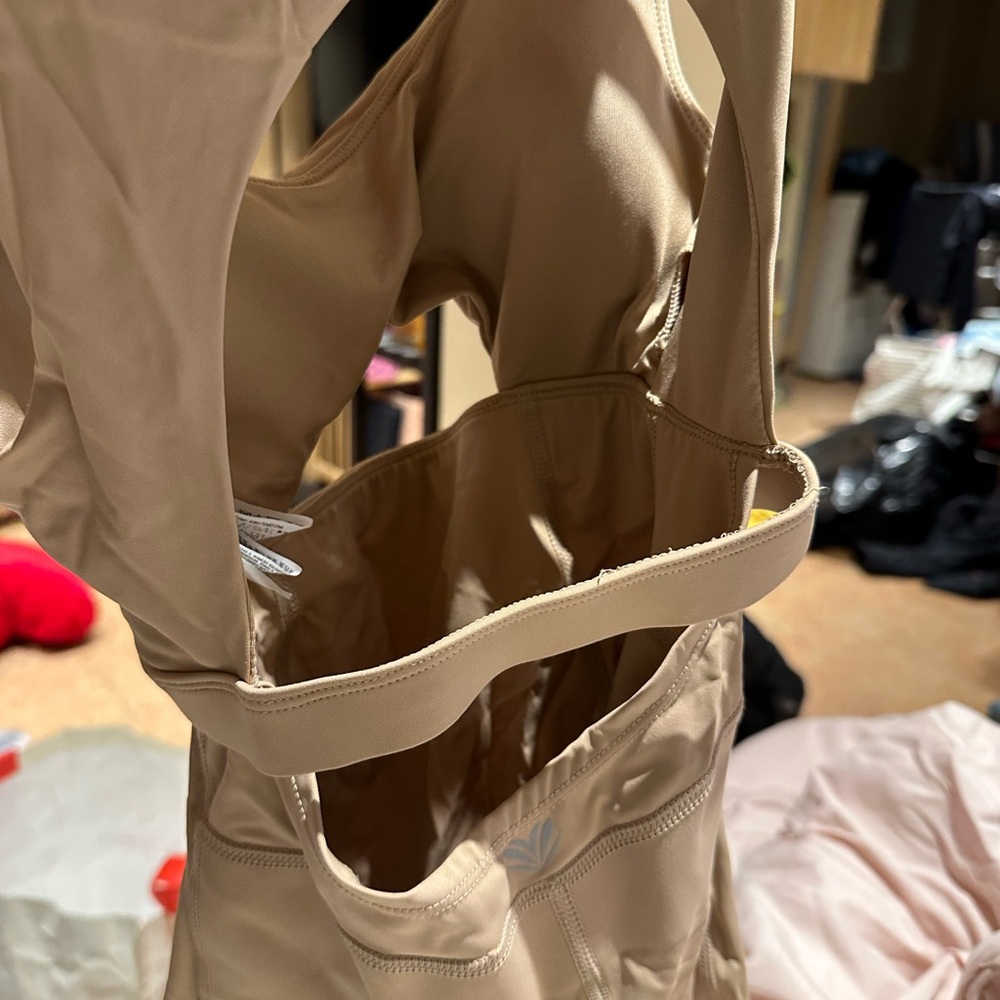 Forever 21 Beige Body-Con Sleeveless Jumpsuit